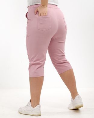 А 5212-1 Розовые хлопковые женские бриджи 4XL/5XL=52-54р 2000115566307 производитель одежды Опт круг