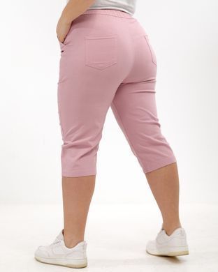 А 5212-1 Розовые хлопковые женские бриджи 4XL/5XL=52-54р 2000115566307 производитель одежды Опт круг