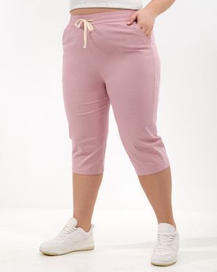 А 5212-1 Розовые хлопковые женские бриджи 4XL/5XL=52-54р 2000115566307 производитель одежды Опт круг