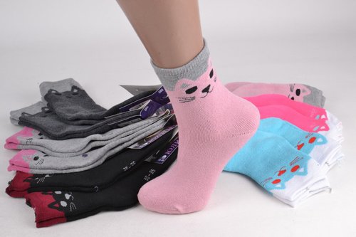 Махрові шкарпетки на дівчинку (D4201/25-30) | 12 пар