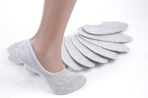 Детские носки-следки ХЛОПОК с силиконом (SL801/18) | 12 пар