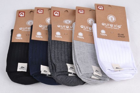 Чоловічі шкарпетки з в'язаним візерунком "Cotton" (Арт. FPX57) | 30 пар