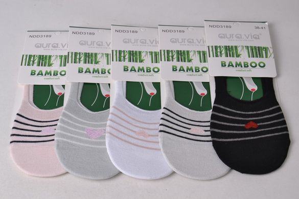 Жіночі Шкарпетки-Сліди "Bamboo" (Арт. NDD3189/38-41) | 5 пар