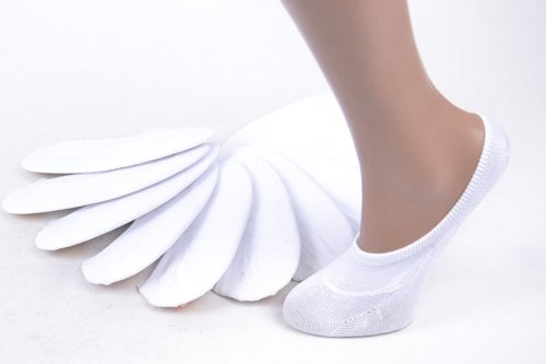 Детские носки-следы ХЛОПОК с силиконом (SL801/17) | 12 пар