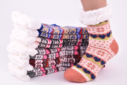 Шкарпетки жіночі на хутрі (Арт. SUB200/2) | 6 пар