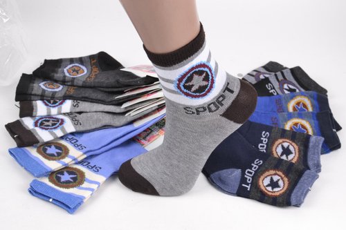Шкарпетки Бавовняні на хлопчика "SPORT" (Арт. C166/S) | 12 пар