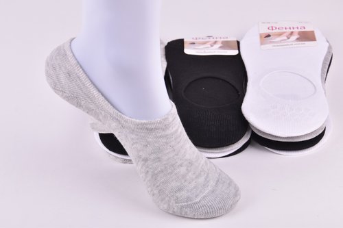 Шкарпетки-сліди жіночі "Фенна" ХЛОПОК (Арт. FEB1131) | 12 пар