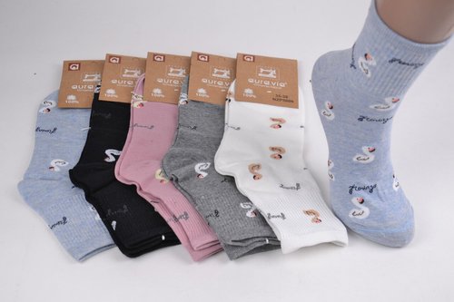 Жіночі шкарпетки з малюнком "Cotton" (Арт. NZP5006) | 30 пар