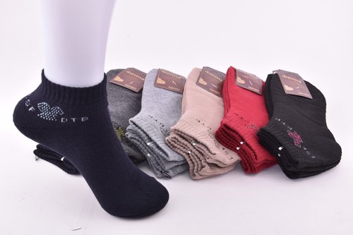 Шкарпетки жіночі занижені "Фенна" бавовна МАХРА (Арт. FEB605-2) | 12 пар