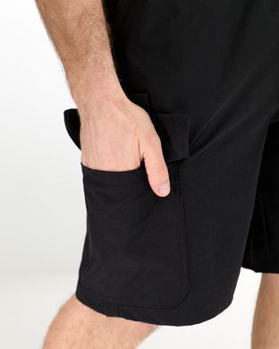 А 8015 Черные спортивные мужские шорты XL=44-46 2000115566871 производитель одежды Опт круг