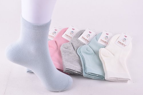 Шкарпетки дитячі однотонні "Nicen" ХЛОПОК (Арт. Y072-1/7-9) | 10 пар