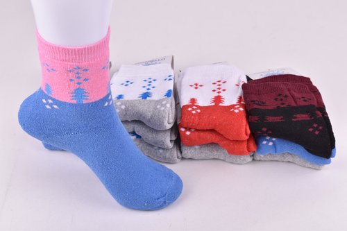Шкарпетки жіночі з малюнком МАХРА COTTON (Арт. ME32714) | 12 пар