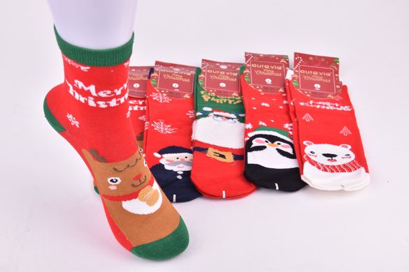 Шкарпетки дитячі Merry Christmas "AURA" COTTON (Арт. SGP7822/28-31) | 5 пар