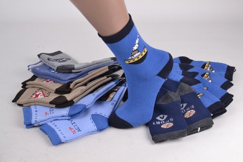 Махрові шкарпетки на хлопчика (5016-9/20-25) | 12 пар
