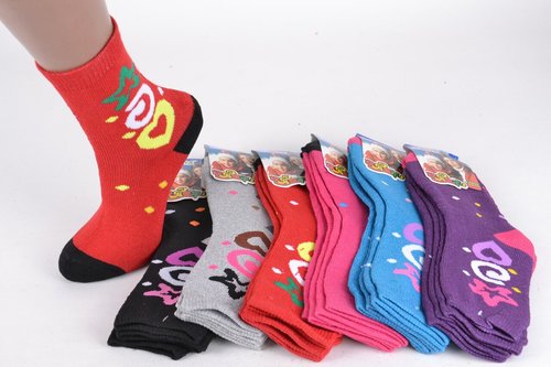 Дитячі шкарпетки на дівчинку р.30-35 (Арт.026-14) | 12 пар