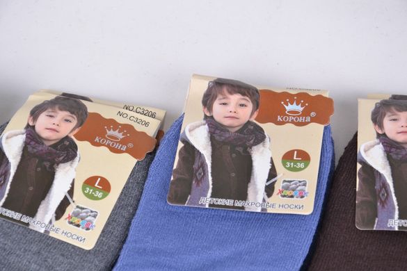 Детские носки "КОРОНА" Махра Бамбук (Арт. LKC3206/L) | 12 пар