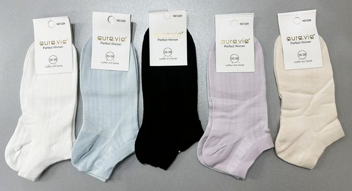 Шкарпетки жіночі занижені "AURA" COTTON (Арт. ND1229/35-38) | 5 пар