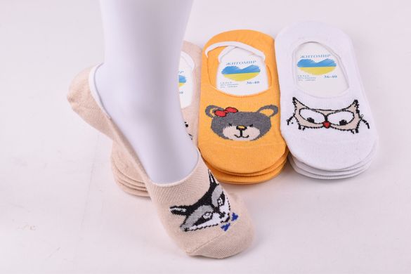 Шкарпетки-сліди жіночі "Житомир" Бавовна (Арт.OAM053) | 12 пар