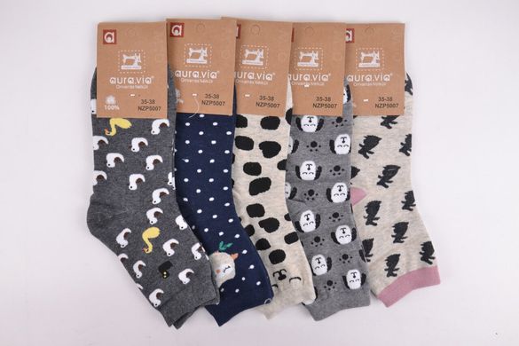 Жіночі шкарпетки з малюнком "Cotton" (Арт. NZP5007) | 30 пар