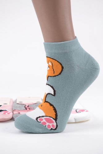 Женские носки заниженные "AURA" Cotton (NDP6085) | 30 пар