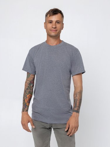 3 шт.| Чоловіча футболка сіра від Українского виробника XL 46-48