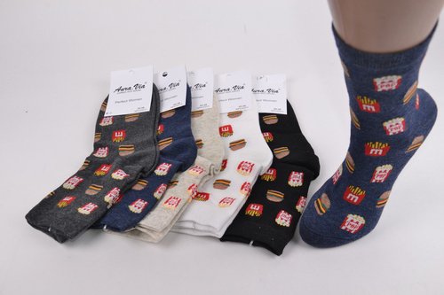 Жіночі шкарпетки з малюнком "Cotton" (Арт. NPC5377) | 30 пар