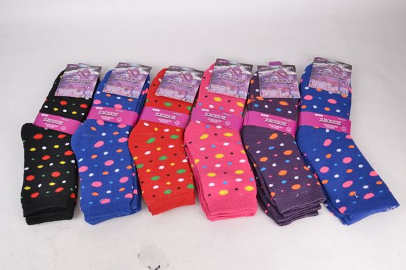 Шкарпетки жіночі махрові бавовняні (YBJ002) | 12 пар