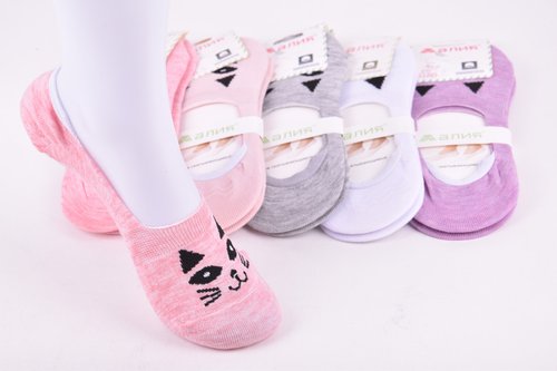 Шкарпетки-сліди жіночі "Алія" ХЛОПОК (Арт. ALH016-1) | 10 пар