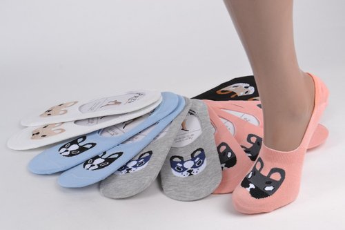 Жіночі Бавовняні Шкарпетки-Сліди (YA003/1) | 12 пар