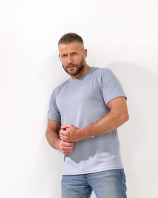 006 Футболка чоловіча сіра вологовідштовхуюча CoolMax  L 2000115571424 виробник одягу Опт коло