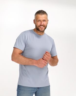 006 Футболка чоловіча сіра вологовідштовхуюча CoolMax  L 2000115571424 виробник одягу Опт коло