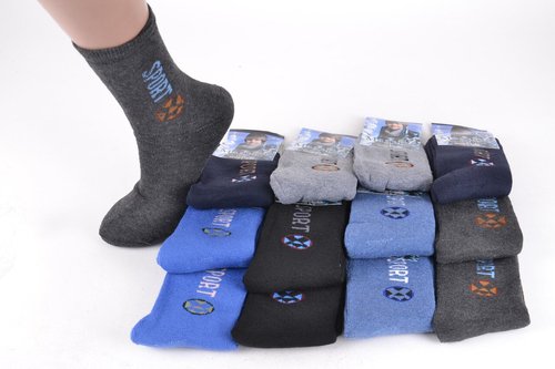 Шкарпетки підліток на хлопчика "Махра" р.35-40 (C950/35-40) | 12 пар