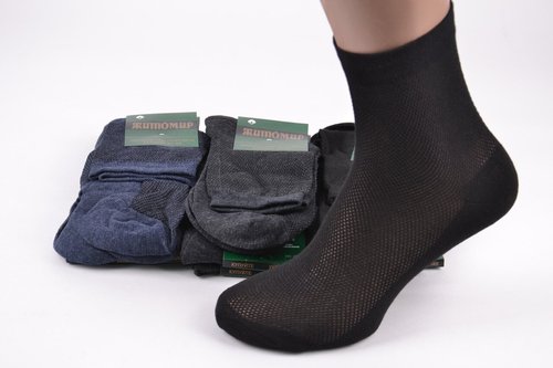 Шкарпетки чоловічі Бавовняні Сітка (Арт. ME11201/MIX) | 12 пар