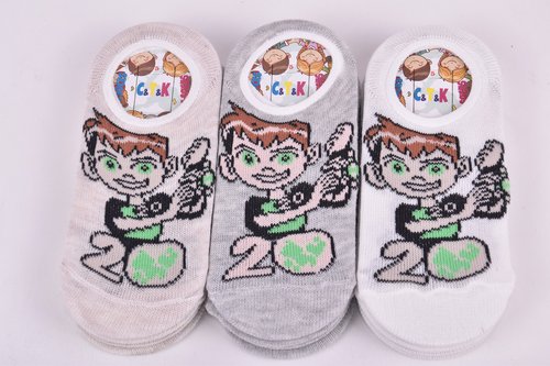 Шкарпетки-сліди дитячі на хлопчика ХЛОПОК (Арт. SU171-7/1) | 12 пар