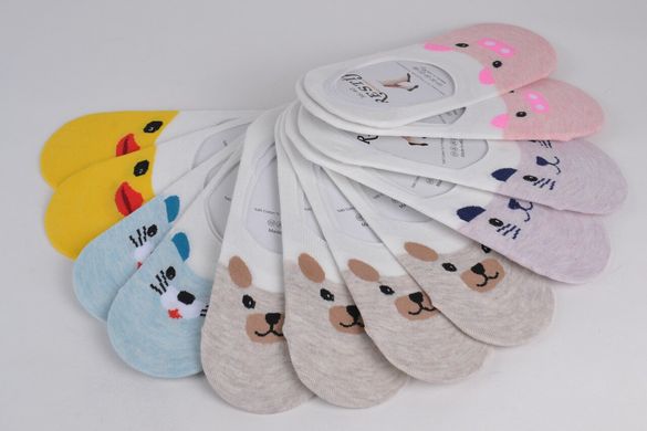 Жіночі Бавовняні Шкарпетки-Сліди (YA002) | 12 пар