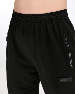 AL 610 Черные мужские спортивные штаны прямого кроя 3XL=50р  2000115567793 производитель одежды Опт круг