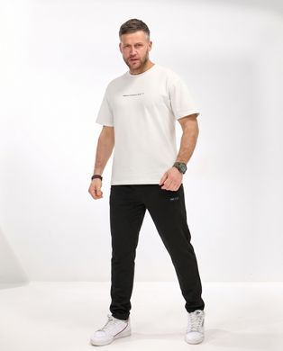 AL 610 Черные мужские спортивные штаны прямого кроя 3XL=50р  2000115567793 производитель одежды Опт круг