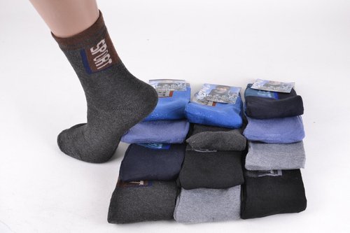 Шкарпетки підліток на хлопчика "Махра" р.35-40 (C951/35-40) | 12 пар