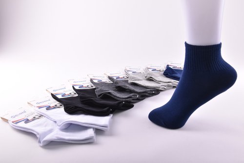 Шкарпетки підліткові однотонні "Фенна" ХЛОПОК (Арт. FEC095/31-36) | 10 пар