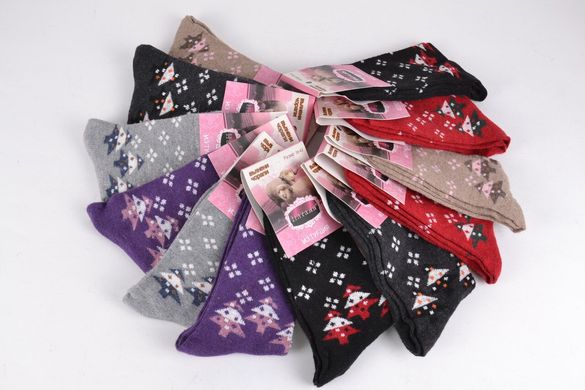 Шкарпетки жіночі ШЕРСТЬ-АНГОРА р.39-42 (7202) | 12 пар