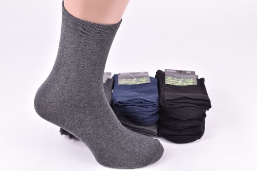 Шкарпетки чоловічі однотонні БАМБУК (Арт. ME31100/Mix) | 12 пар
