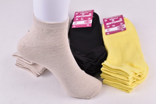 Жіночі Бавовняні шкарпетки "Житомир" (OK075/6) | 12 пар