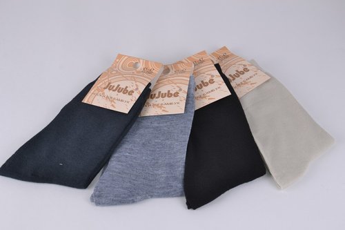 Однотонні бамбукові шкарпетки чоловічі (F501) | 12 шт.