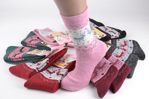 Жіночі вовняні шкарпетки (Aрт. C266) | 12 пар