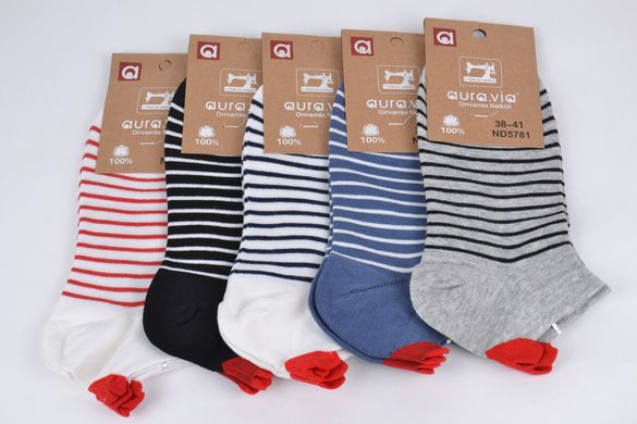 Жіночі шкарпетки занижені "AURA" Cotton (Арт. ND5781) | 30 пар