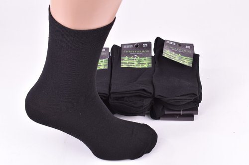 Шкарпетки чоловічі однотонні БАМБУК (Арт. ME31100/BL) | 12 пар
