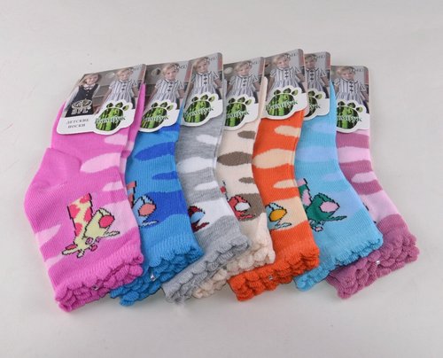 Детские носки Жирафчик цветные р.28-30 (C207/L) | 12 пар