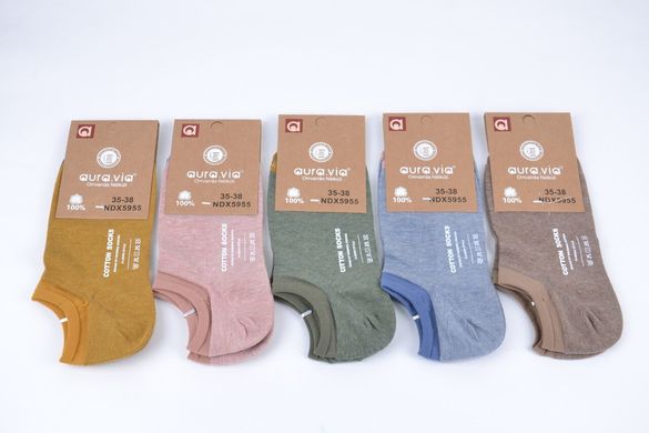 Женские носки заниженные "AURA" Cotton (NDX5955) | 30 пар
