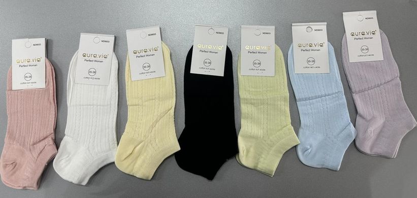 Шкарпетки жіночі занижені "AURA" COTTON (Арт. ND9933) | 30 пар