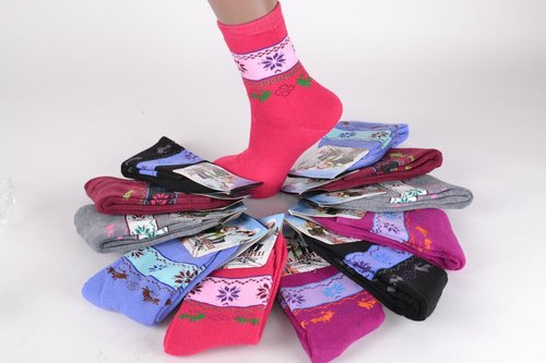 Шкарпетки підліток на дівчинку "Махра" р.30-35 (C951-2) | 12 пар
